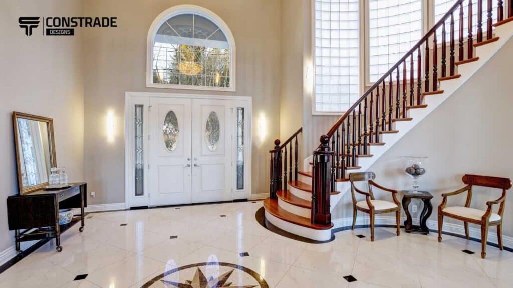 تصميم شقة دورين بسلم داخلي