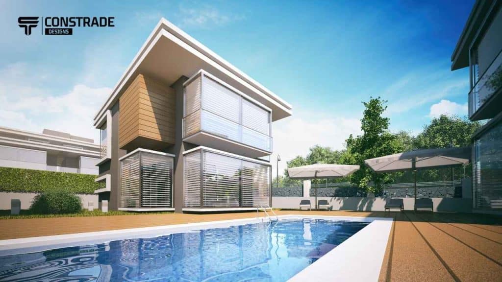 تصميم فيلا صغيرة 150 متر