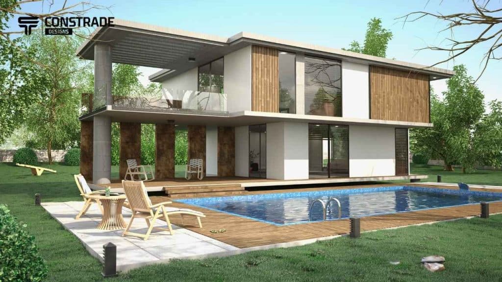 تصميم فيلا صغيرة 150 متر