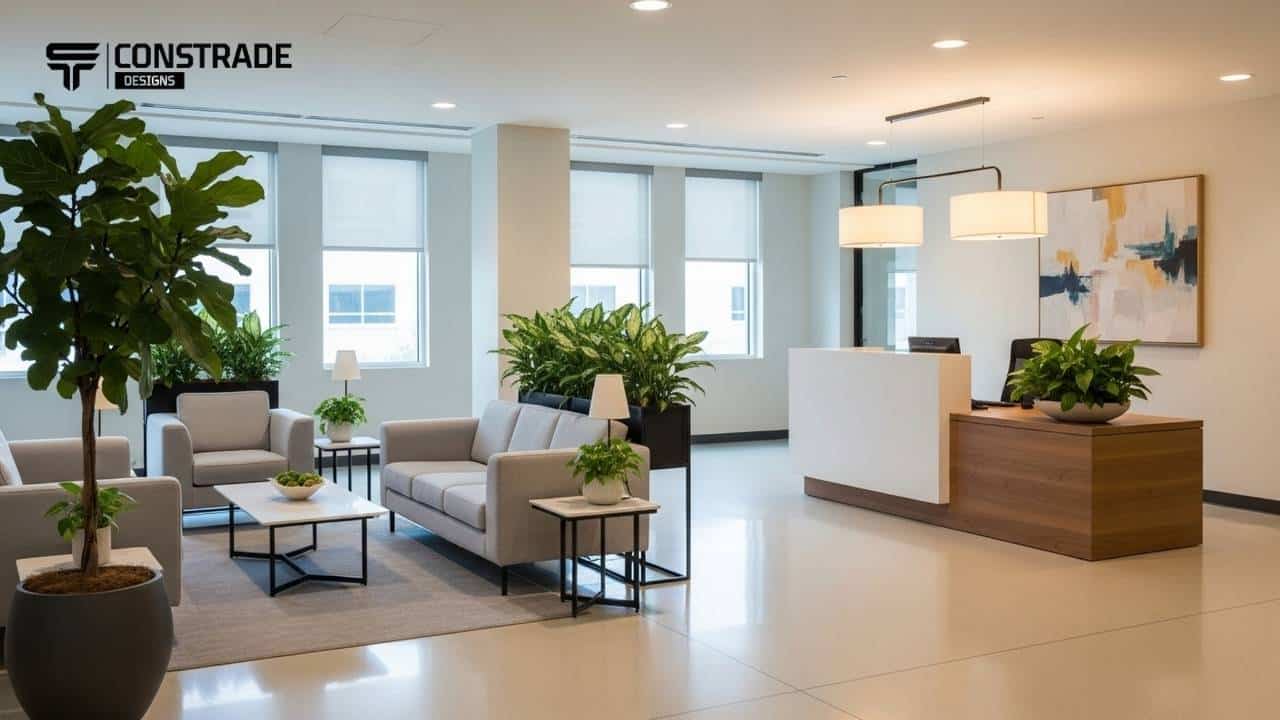 ديكورات ريسبشن مستطيل مودرن